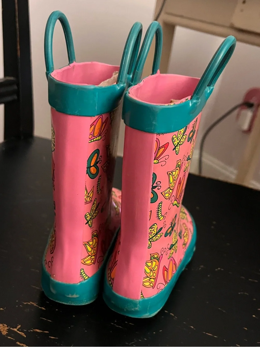 Toddler butterfly galoshes